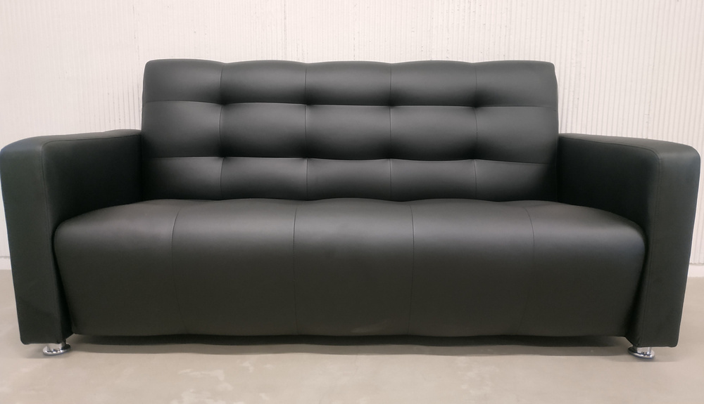 RONUM Прямой диван, механизм Нераскладной, 170х82х85 см,черный матовый  #1