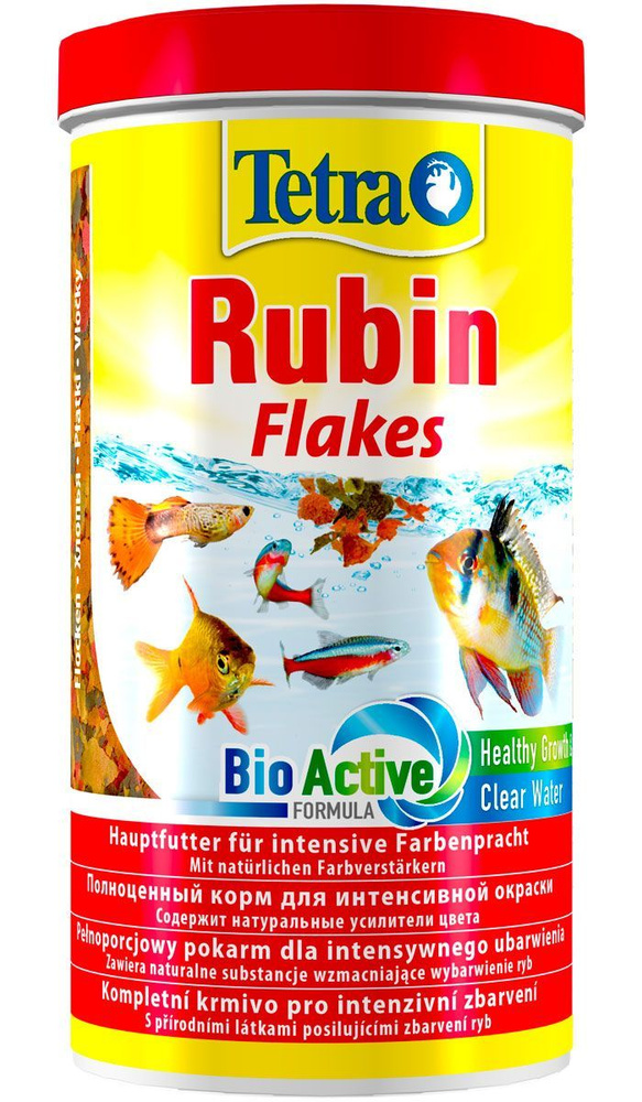 Хлопья TETRA RUBIN FLAKES корм для рыб для усиления окраски (1 л) #1