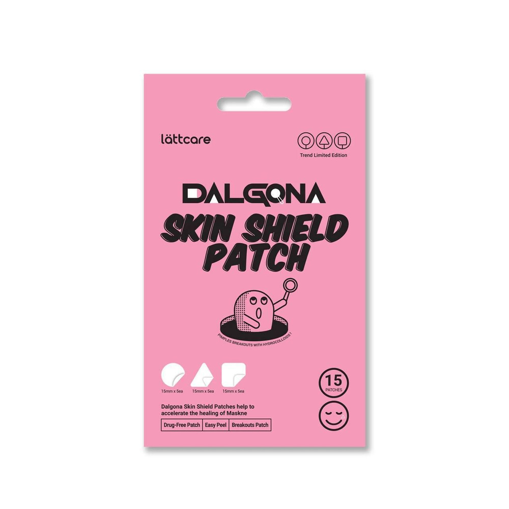 Lattcare Патчи точечные от воспалений Dalgona Skin Shield Patch, 15 шт #1