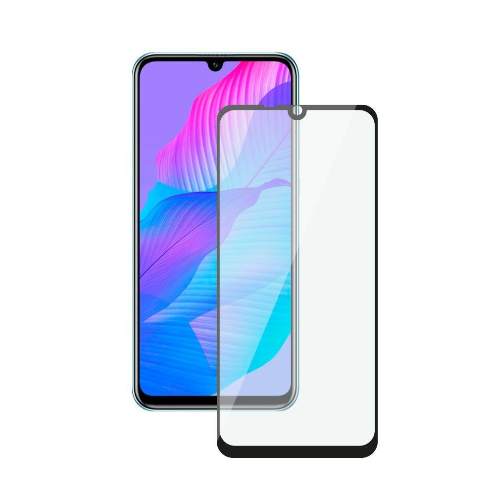 Защитное стекло 2,5D Full Glue для Huawei Y8P (2020), 0.3 мм, черная рамка, черный, Deppa, 62685  #1