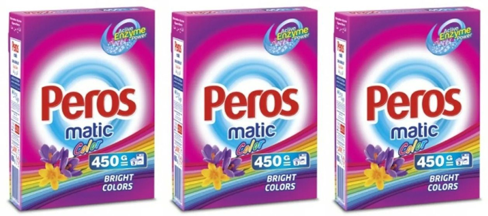 Peros Стиральный порошок 450 г Для цветных тканей #1