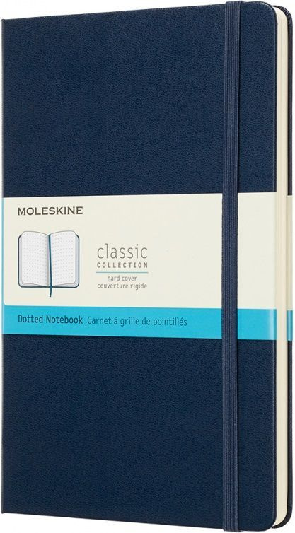 Блокнот Moleskine CLASSIC QP066B20 13х21см 240стр. в точку, твердая обложка, синий сапфир  #1