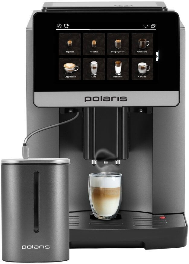 Polaris Автоматическая кофемашина Кофемашина PACM 2080AC, темно-серый  #1