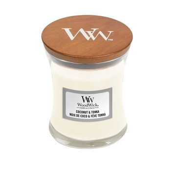 WoodWick Свеча ароматическая "Кокос Тонка/Coconut Tonka", 8 см х 7 см, 1 шт  #1