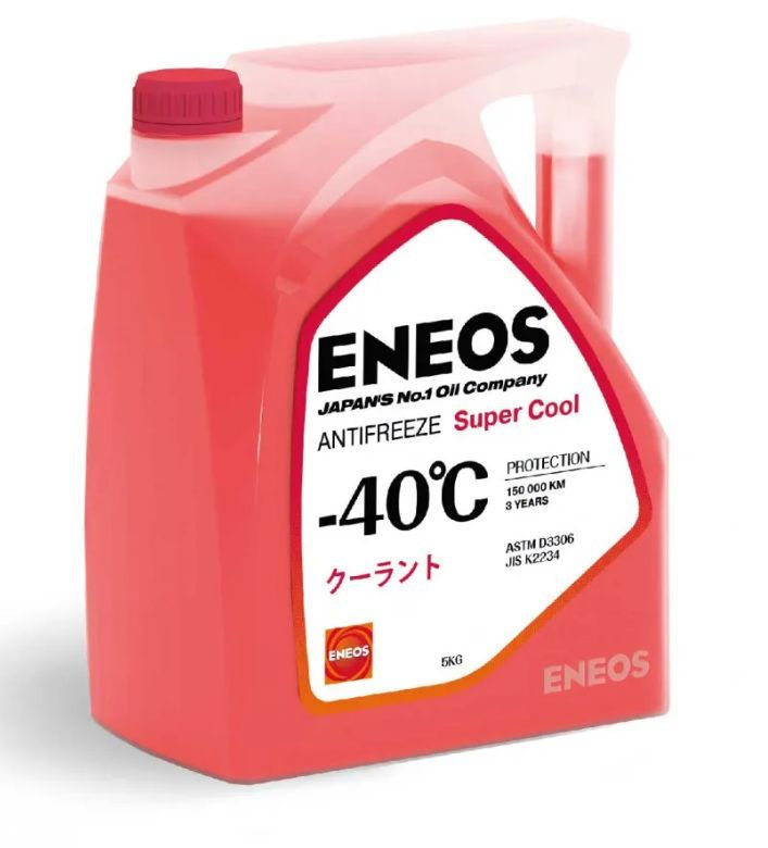 Жидкость охлаждающая низкозамерзающая ENEOS Antifreeze Hyper Cool -40C 5кг, красный  #1