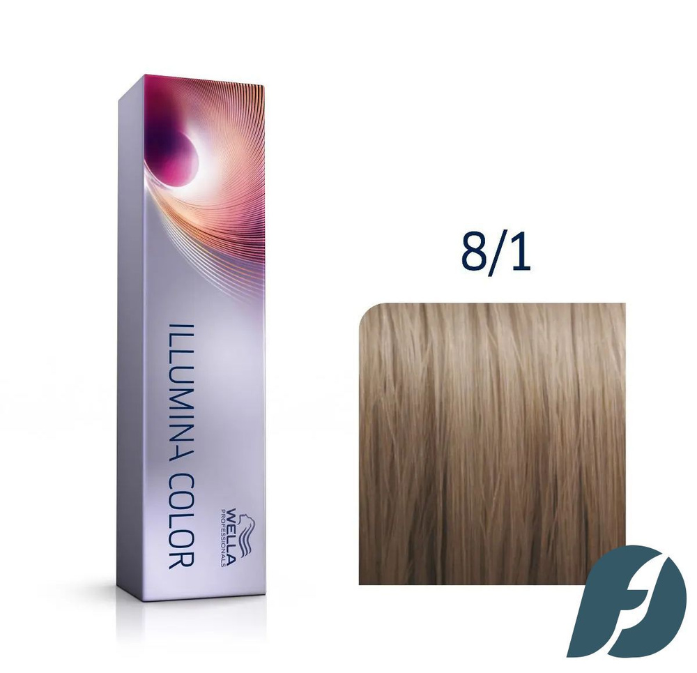 Wella Professionals Illumina Color Крем-краска для волос 8/1 Светлый блонд пепельный, 60мл  #1
