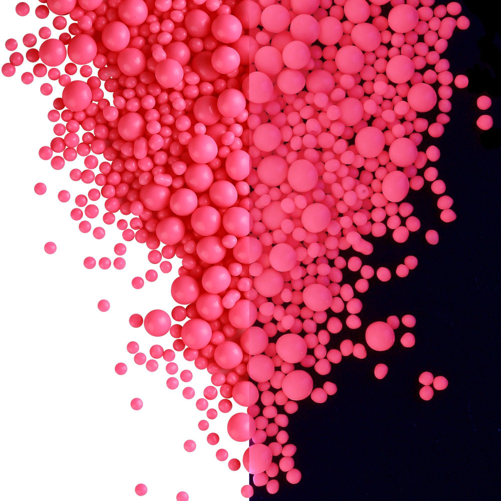 НЕОН Розовый Драже зерновое в кондитерской глазури микс / Кондитерская посыпка для торта и выпечки  #1