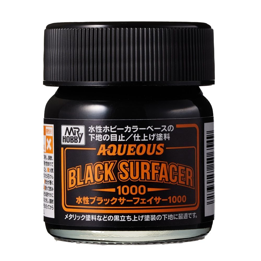 Грунтовка Mr.Hobby Mr. Aqueous Black Surfacer 1000 40мл. HSF-03 #1