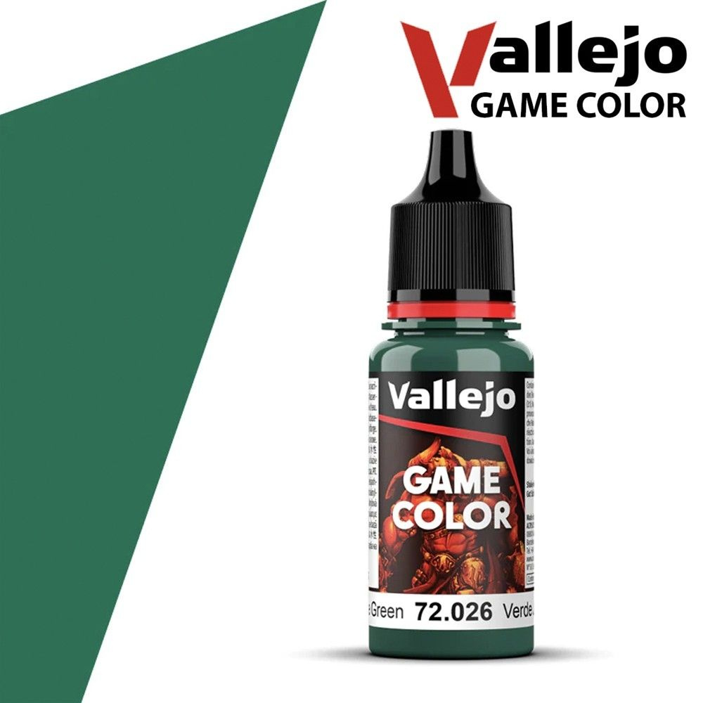 Краска для сборных моделей Vallejo, серия Game Color, цвет 72.026 Jade Green  #1