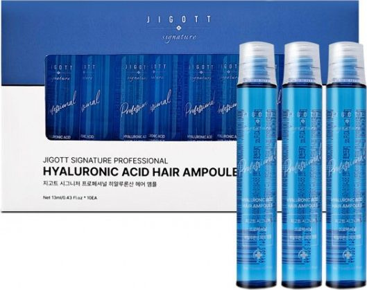Jigott / Джигот Signature Professional Hyaluronic Acid Hair Ampoule Сыворотка для волос восстанавливающая #1