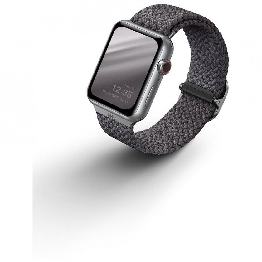 Ремешок тканевый Uniq Aspen strap для Apple Watch 38/40/41 mm серый #1