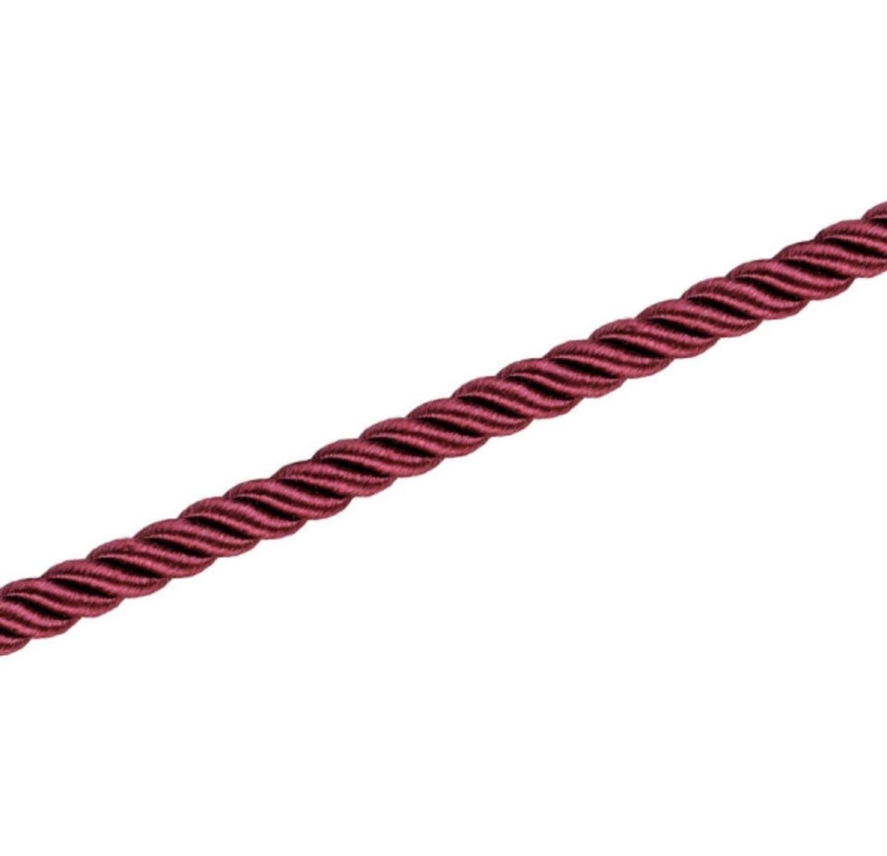 КАНТ С ТЕСЬМОЙ 8 мм, мебельный декоративный мягкой мебели классической линейки, (тип 5.0) цвет бордовый, #1