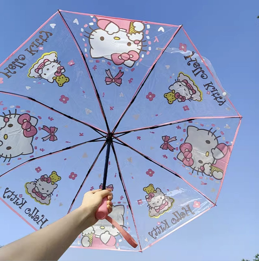 Зонт Hello Kitty прозрачный #1
