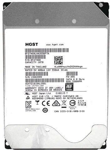 HGST 10 ТБ Внутренний жесткий диск (HUH721010ALE601)  #1