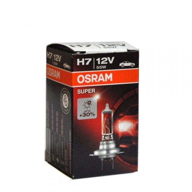 Лампа h7 osram. Лампа 12v h7 55w px26d Osram super. Автолампа Osram 64210sup. Osram h7 super - 64210sup. Osram h7+30% 12/55w.