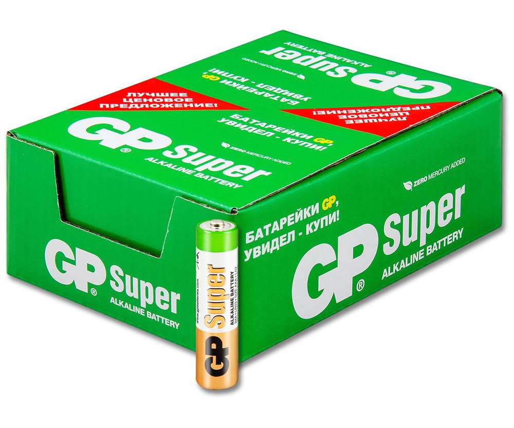 Батарейка AAA Alkaline GP LR03 Super Shrink, упаковка 96 шт. #1