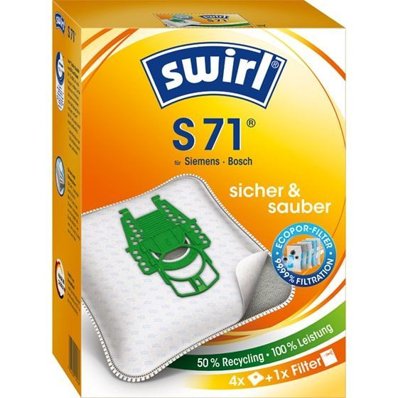Мешки для пылесоса Swirl S 71/4 MP, 4 шт. #1