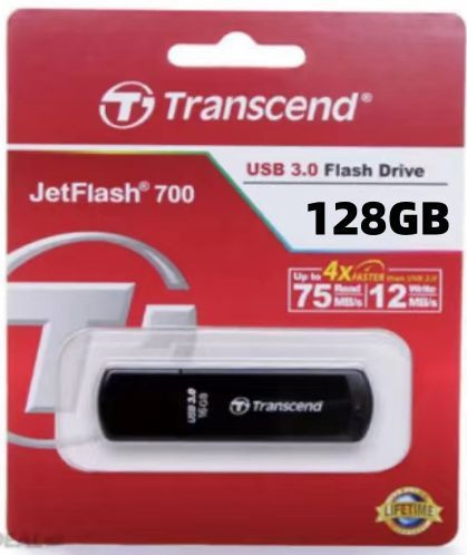 Transcend USB-флеш-накопитель UPANCY 128 ГБ, черный #1