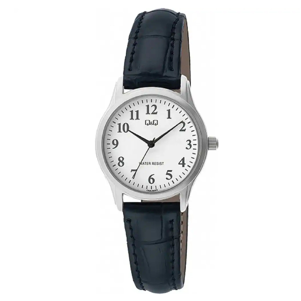 Q&Q C03A-007 женские кварцевые наручные часы с круглым циферблатом и арабскими индексами  #1