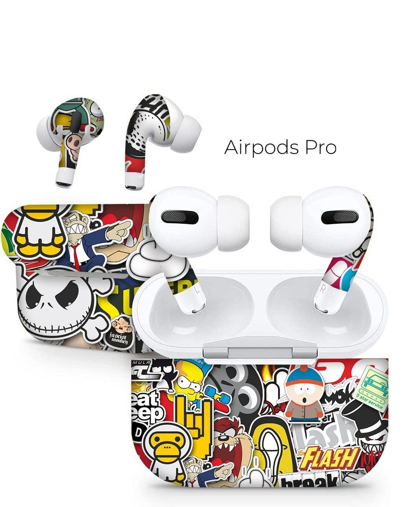 Гидрогелевая защитная пленка для наушников AirPods Pro Bron Stickers  #1