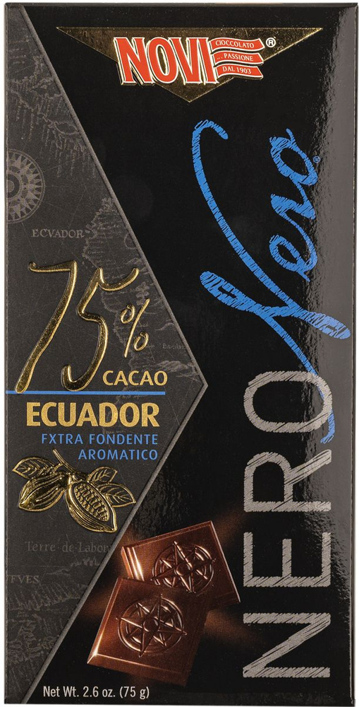 В заказе 1 штука: Шоколад горький 75% Нови неро эквадор Эла Дюфур кор, 75 г  #1