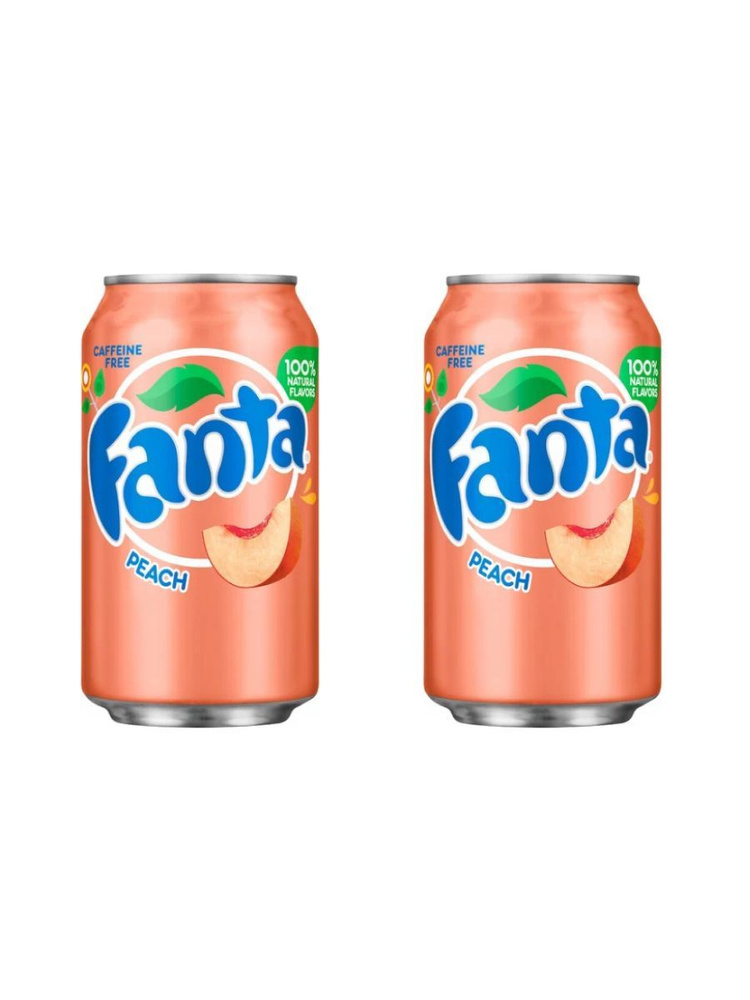 Газированный напиток Fanta Peach со вкусом Персика 355мл, 2шт #1