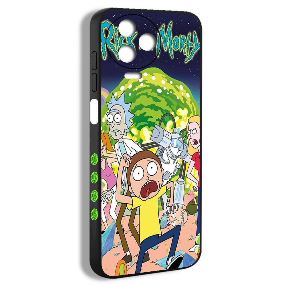 Чехол на Infinix Note 12 Pro 4G Рик и Морти аниме rick and morty DYM07 #1