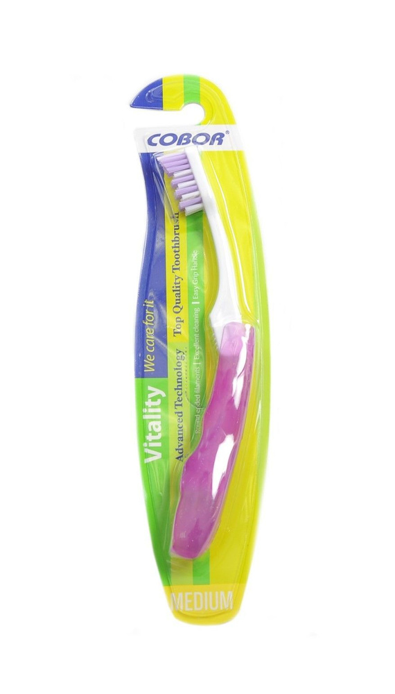Зубная щетка складная, средней жесткости, фиолетовая / Дорожная зубная щетка, TH48-12  #1