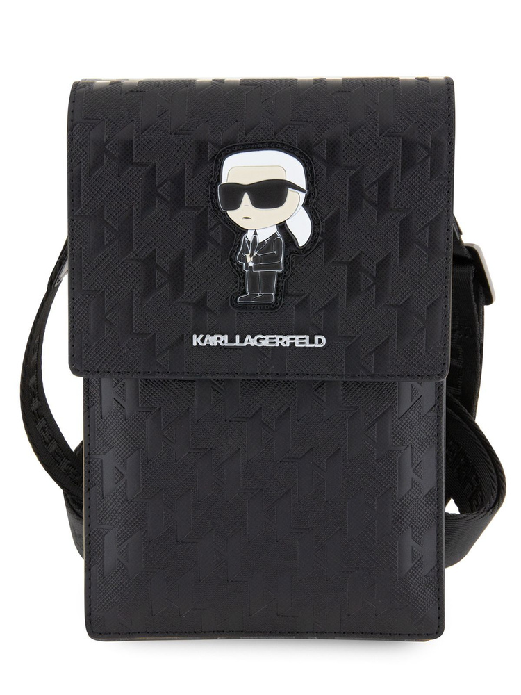 Сумка Karl Lagerfeld Wallet Bag PU Saffiano кошелек для смартфона до 160 x 100 мм из экокожи, с картхолдером, #1