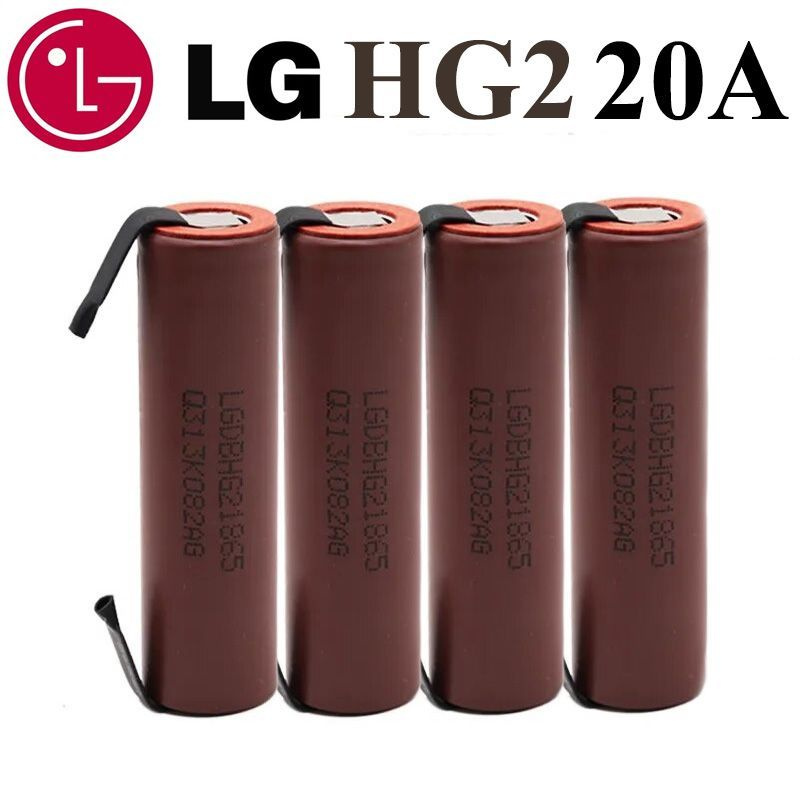 LG Аккумуляторная батарейка 18650, 3,7 В, 3000 мАч, 4 шт #1