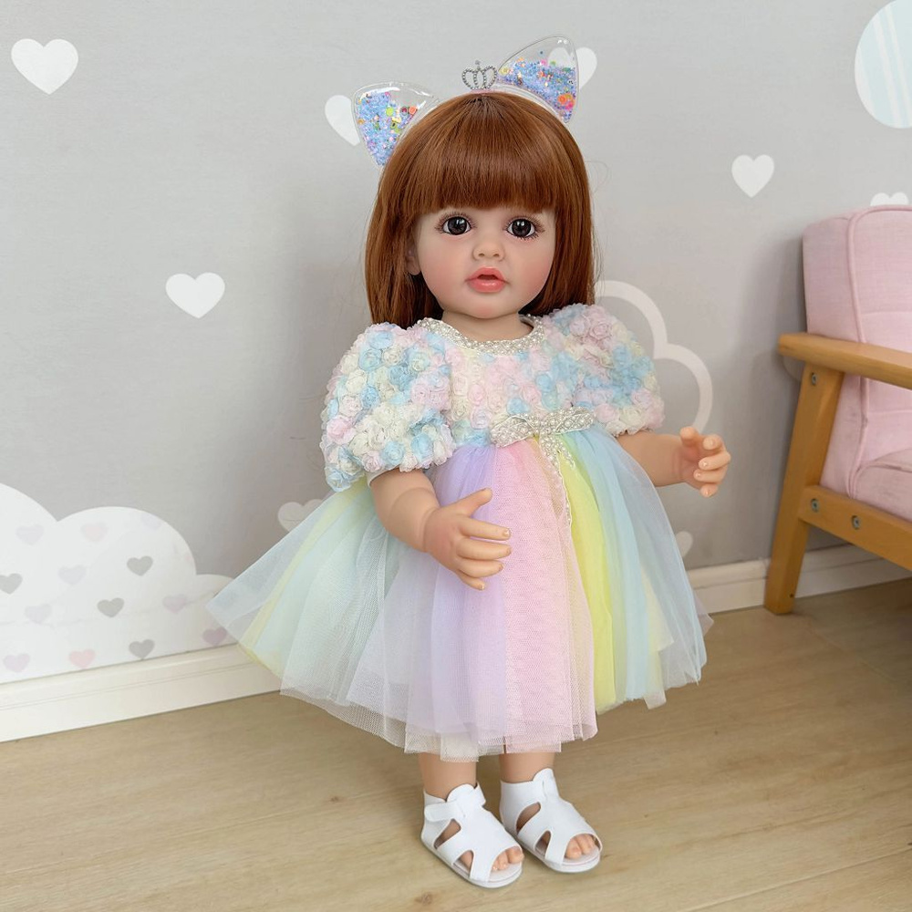 Кукла Реборн виниловая 55см в пакете (FA-540) #1