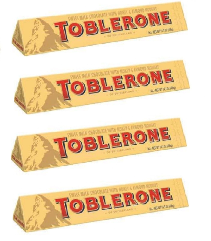 Шоколад Toblerone 4 уп по 36гр (батончик) #1