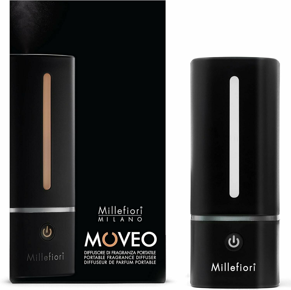 Millefiori Milano Аромадиффузор ультразвуковой Moveo / Портативный ароматизатор, черный матовый  #1