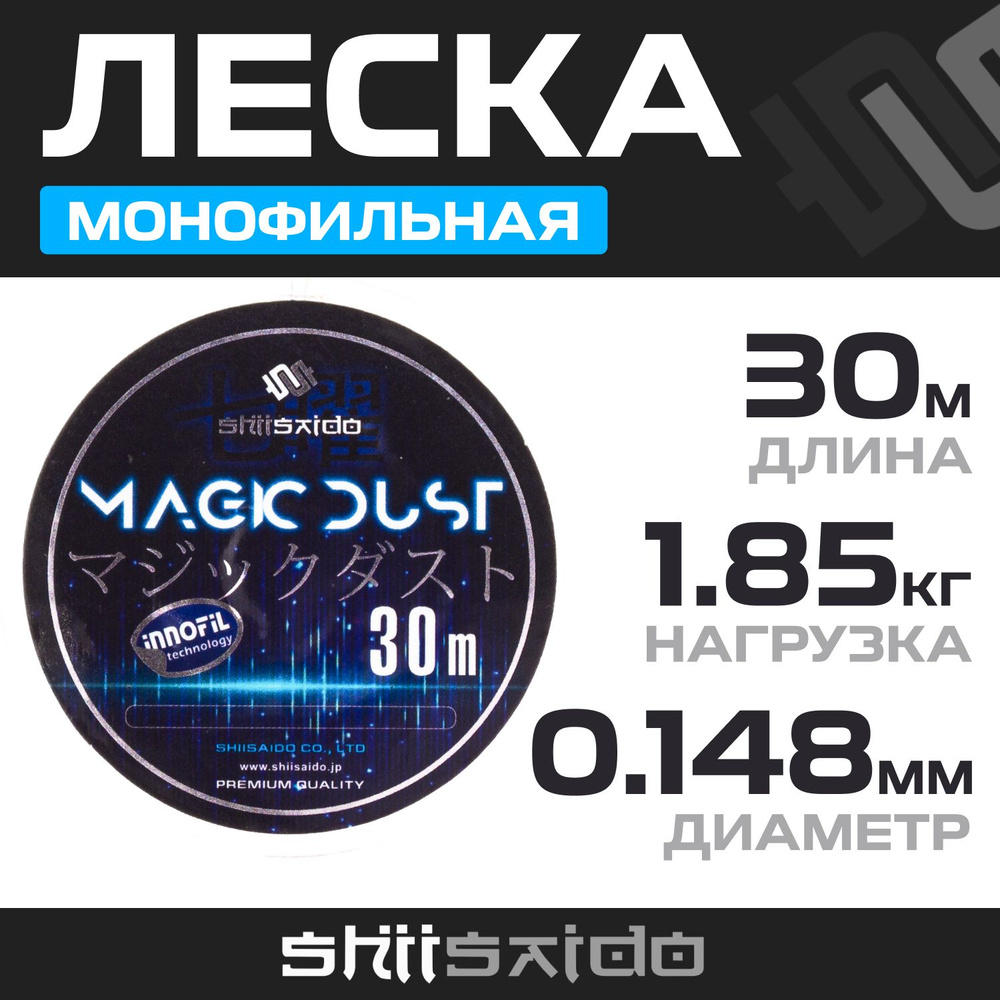 Леска для зимней рыбалки Shii Saido Magic Dust (30м) - 0.14 мм #1