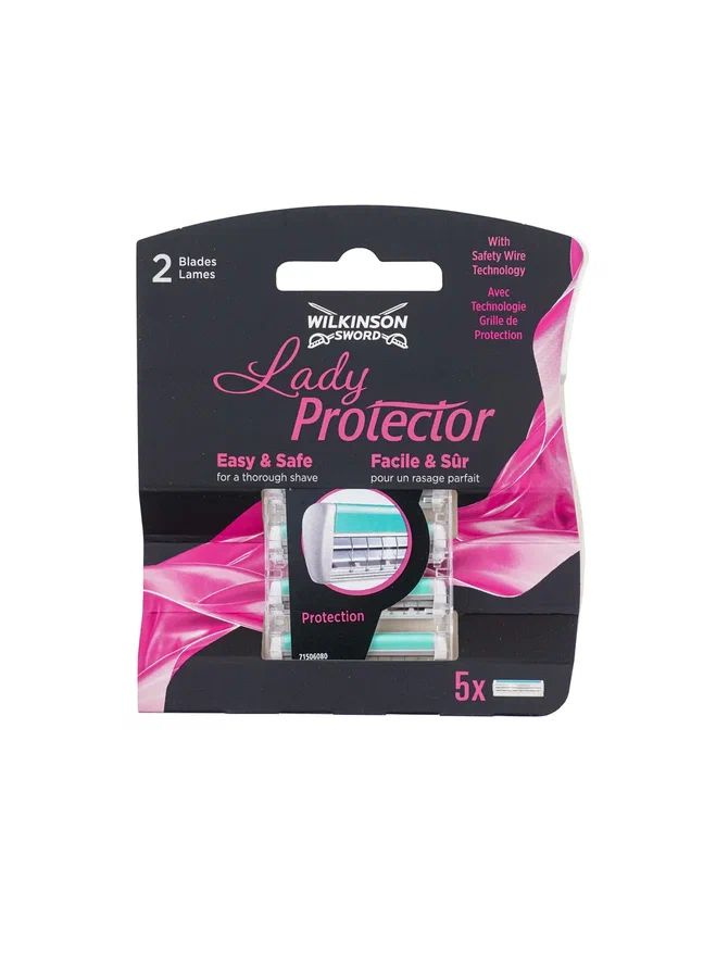 Wilkinson sword Protector LADY, Сменные кассеты для женских бритв, 5 шт. , смягчающая полоска с витамином #1