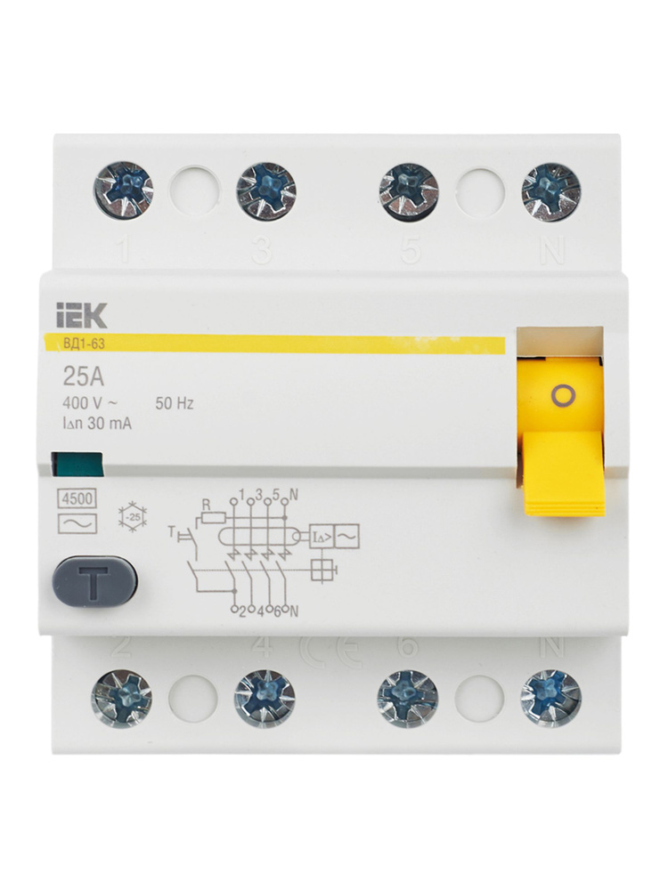 УЗО 4P 25А 30мА C, 1 шт. - купить с доставкой по выгодным ценам в ...