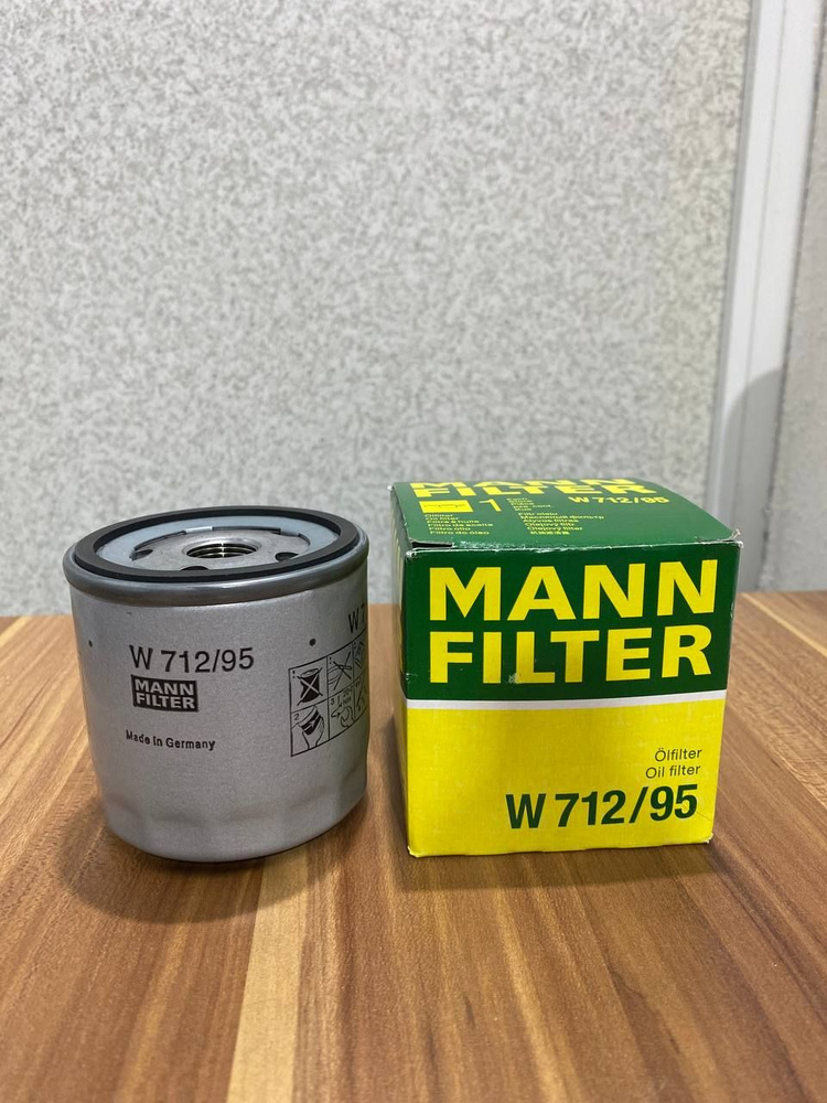 MANN FILTER Фильтр масляный арт. W712/95, 1 шт. #1