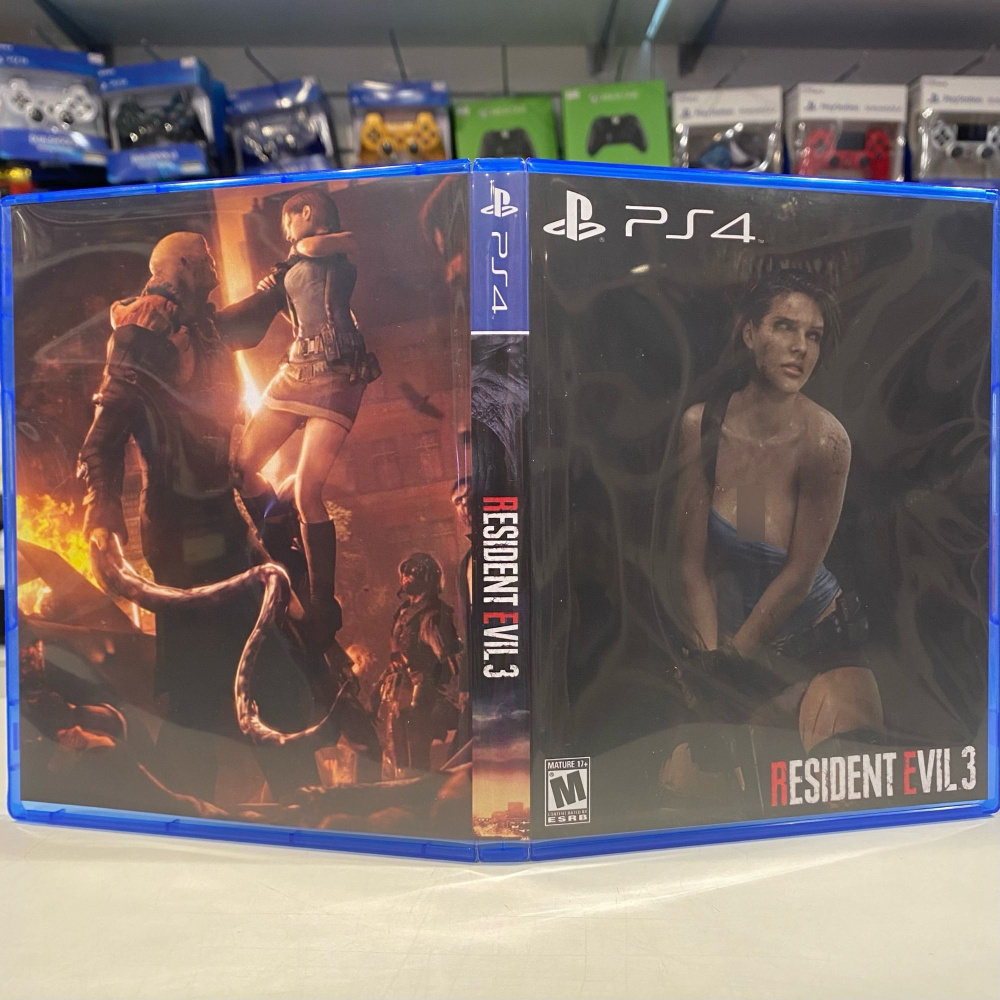 Игра " Resident Evil 3 " PS4 - Кастомная обложка для диска #1