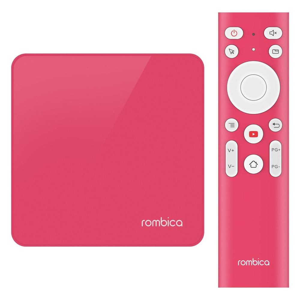 Rombica Медиаплеер TV Emotion Magenta Pink Android/8 ГБ, Wi-Fi, розовый #1
