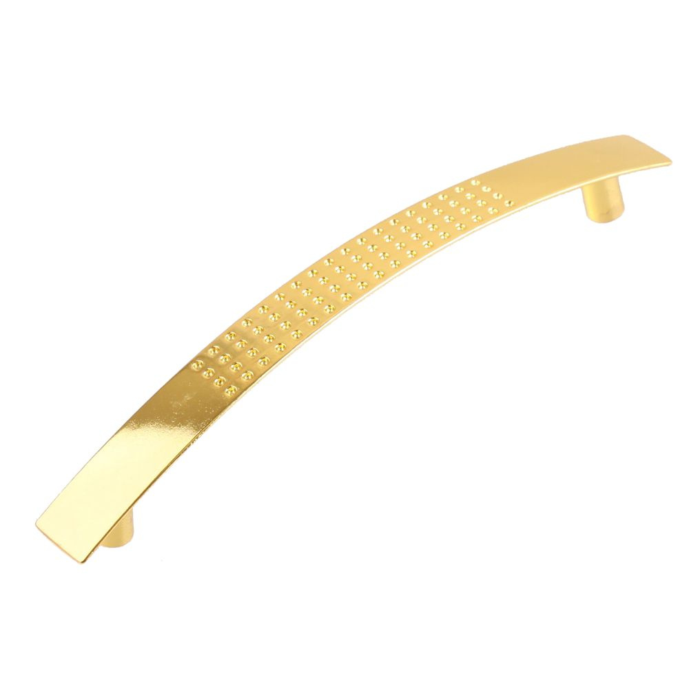 Ручка-скоба мебельная RS802GP.4 96 мм металл цвет золото глянцевое  #1