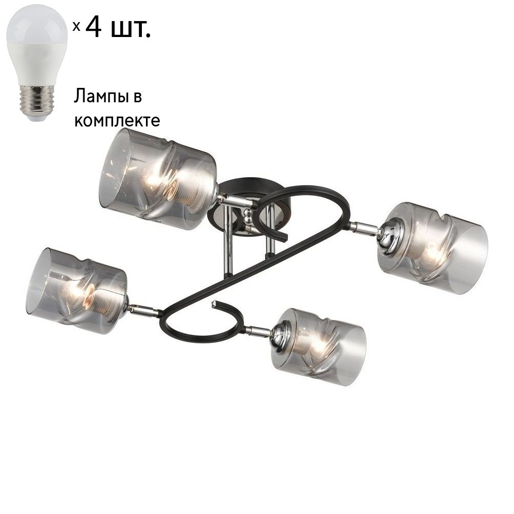 Потолочная люстра с лампочками Velante 235-107-04+Lamps #1