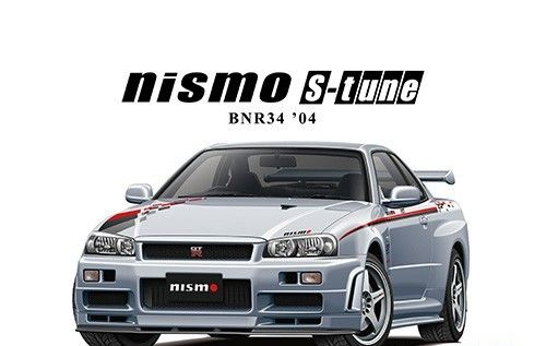 Сборная модель Nissan Skyline GT-R R34 Nismo S-Tune '04 06607 AOSHIMA Япония #1