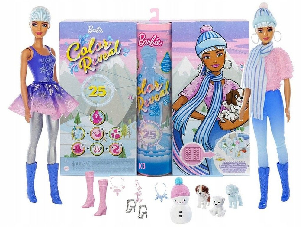 Адвент-календарь кулы Barbie Color Reveal HBT74 #1