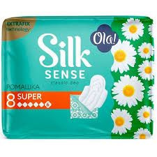 Прокладки гигиенические OLA! Silk Sense Cotton Super Хлопковая поверхность, 8 шт  #1