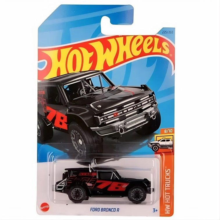 HKJ04 Машинка металлическая игрушка Hot Wheels коллекционная модель Ford Bronco R черный  #1