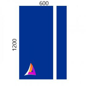 Пластик для лазерной гравировки SHENGWEI (Синий на белом) 1200мм_600мм 1.3 мм  #1