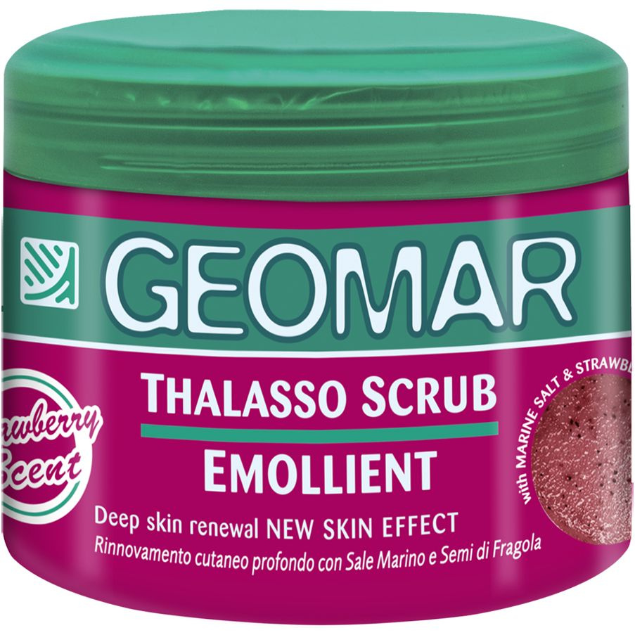 GEOMAR Талассо-Скраб смягчающий с гранулами клубники Emollient Thalasso Scrub With Strawberry Seeds  #1