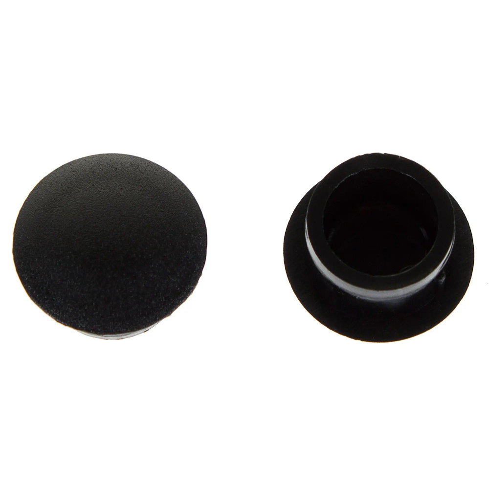 Заглушка для дверных коробок 14 мм полиэтилен цвет чёрный, 20 шт.  #1