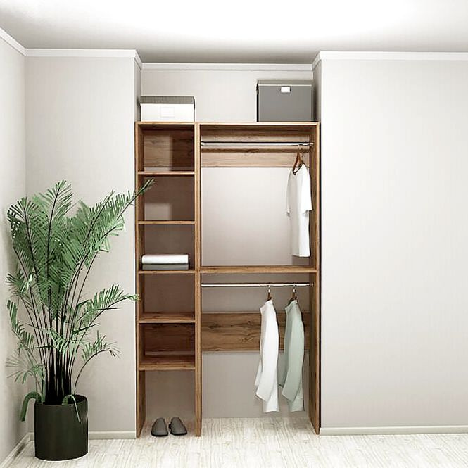 Гардеробная система ФОКУС- мебельная фабрика Комплект стеллаж Модус ...