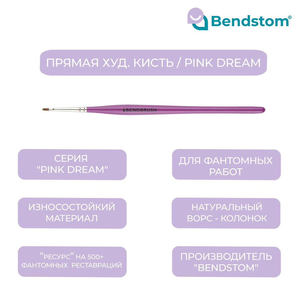 Bendstom Кисть для рисования Фигурная №2, 1 шт. #1